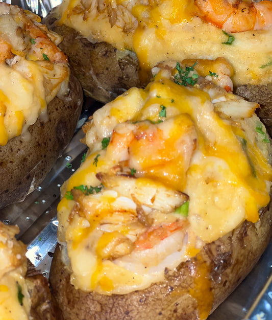 Seafood Twice Baked Potato